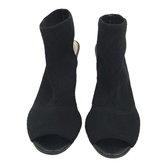 LifeStride Alita Block Heel Open Toe Ankle Boots Womens US 10 UK 8 EU 40 Black - Picture 9 of 11